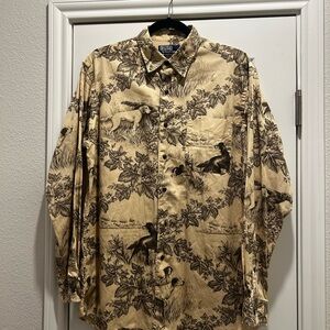 Polo Ralph Lauren Marlowe Mens Hunting Dogs Button Up Shirt Size M